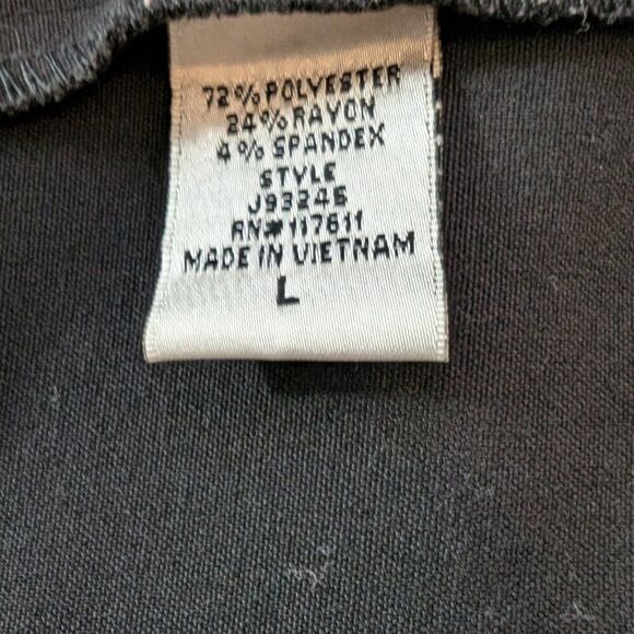 Body Central Women's Large Black Blazer Rollup Contrast Stripe Sleeves - Picture 9 of 10